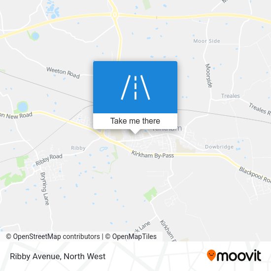 Ribby Avenue map