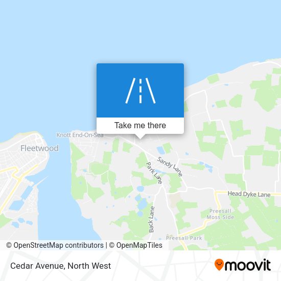 Cedar Avenue map