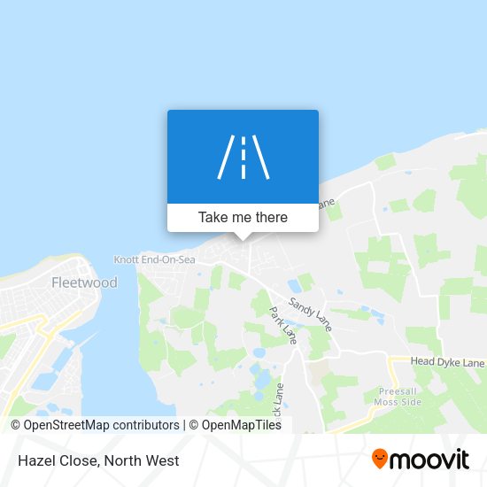 Hazel Close map
