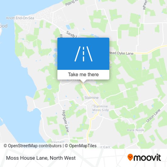 Moss House Lane map