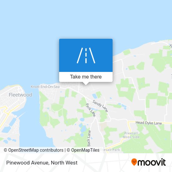 Pinewood Avenue map