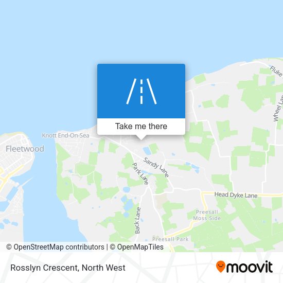 Rosslyn Crescent map