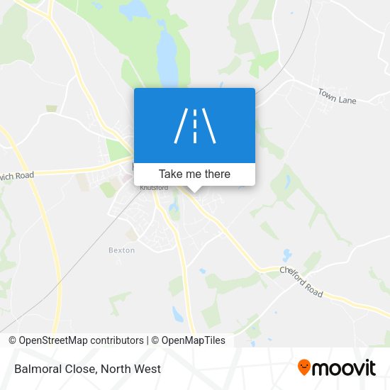 Balmoral Close map
