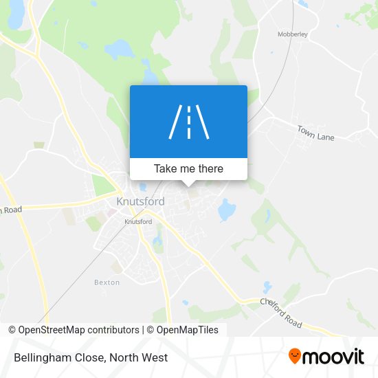 Bellingham Close map