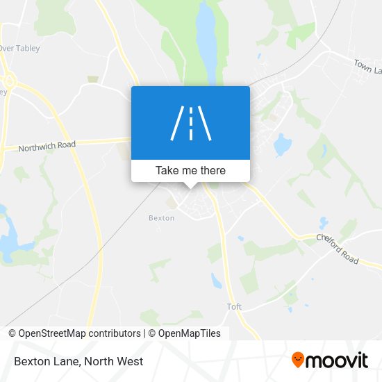 Bexton Lane map