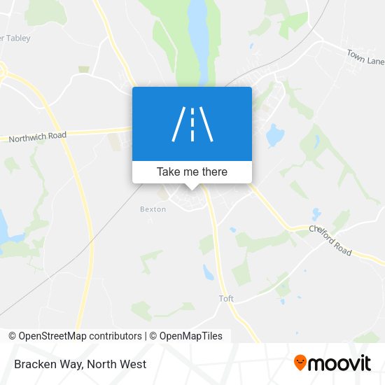 Bracken Way map