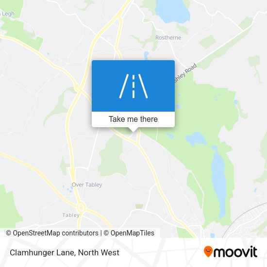 Clamhunger Lane map