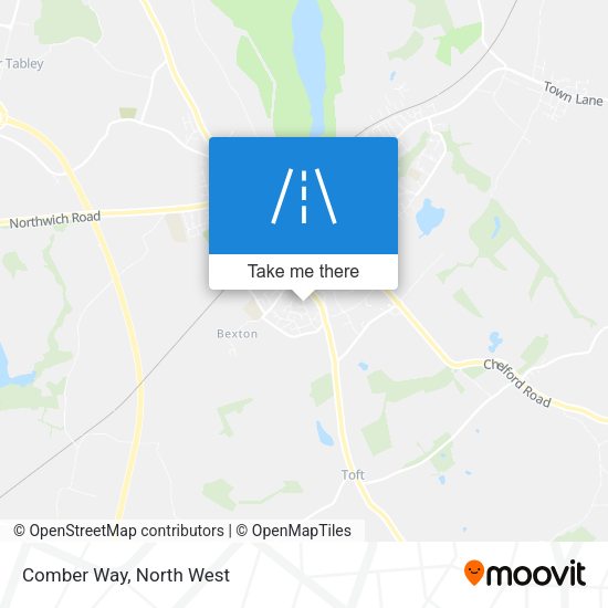 Comber Way map