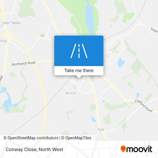 Conway Close map