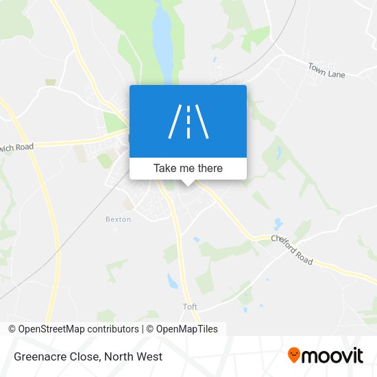 Greenacre Close map