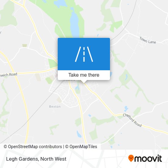 Legh Gardens map