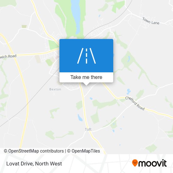 Lovat Drive map