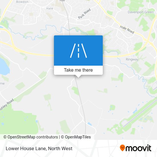 Lower House Lane map