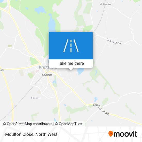 Moulton Close map