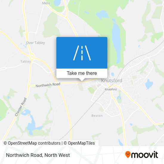 Northwich Road map