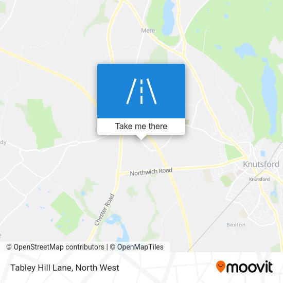 Tabley Hill Lane map