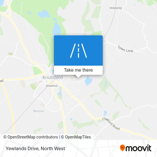 Yewlands Drive map