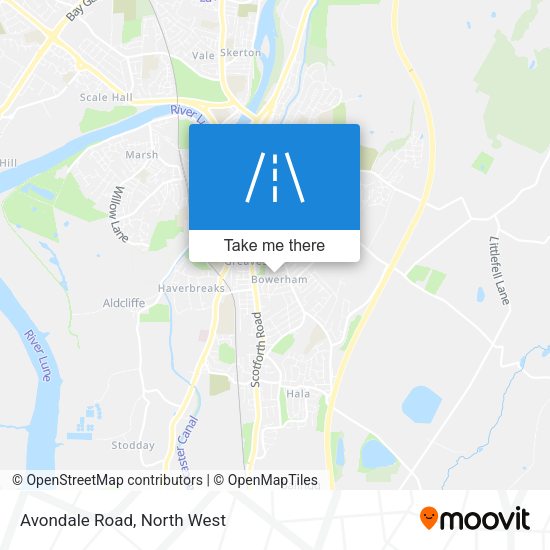 Avondale Road map