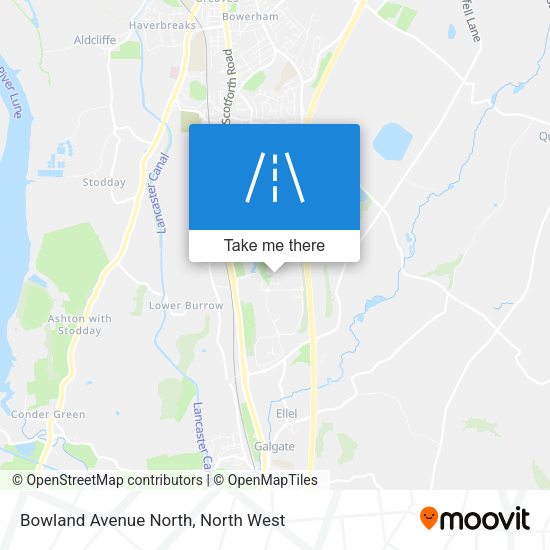 Bowland Avenue North map