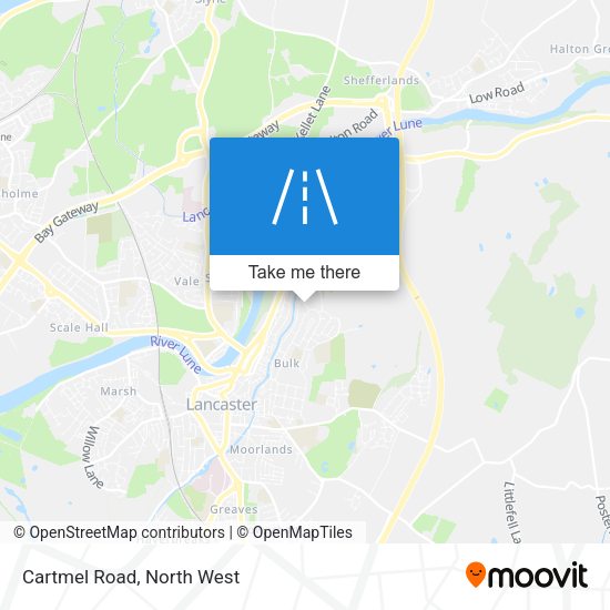 Cartmel Road map