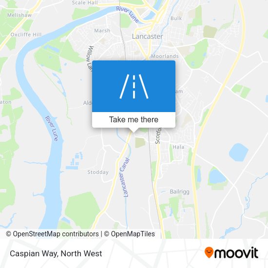 Caspian Way map