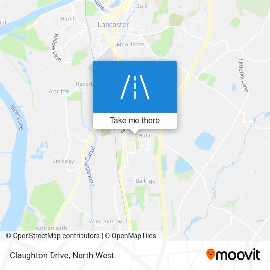 Claughton Drive map