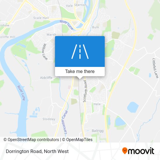 Dorrington Road map