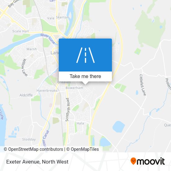 Exeter Avenue map