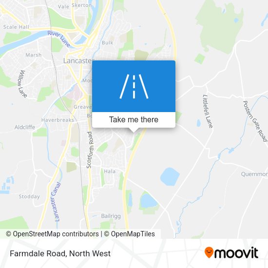 Farmdale Road map