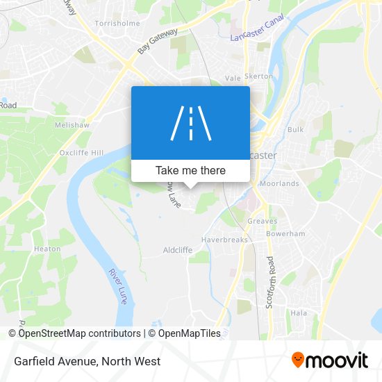 Garfield Avenue map
