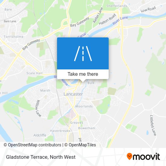 Gladstone Terrace map