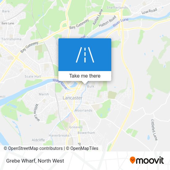 Grebe Wharf map