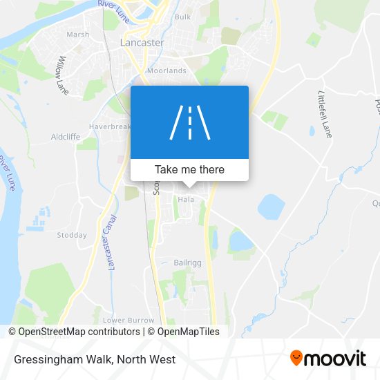 Gressingham Walk map