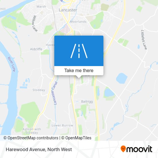 Harewood Avenue map