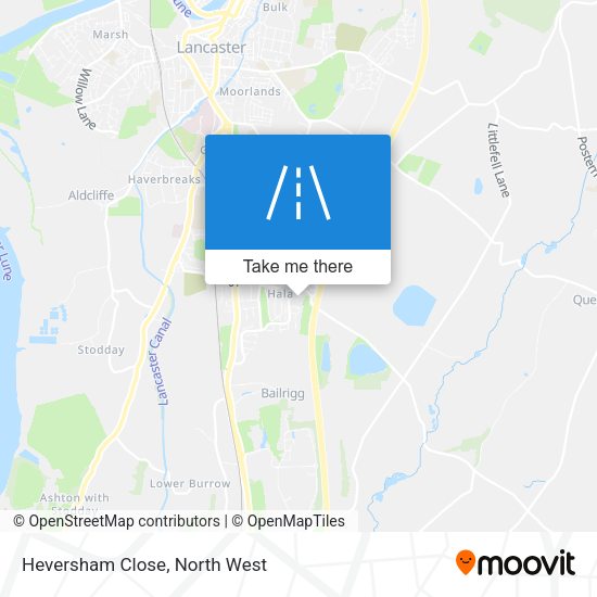 Heversham Close map