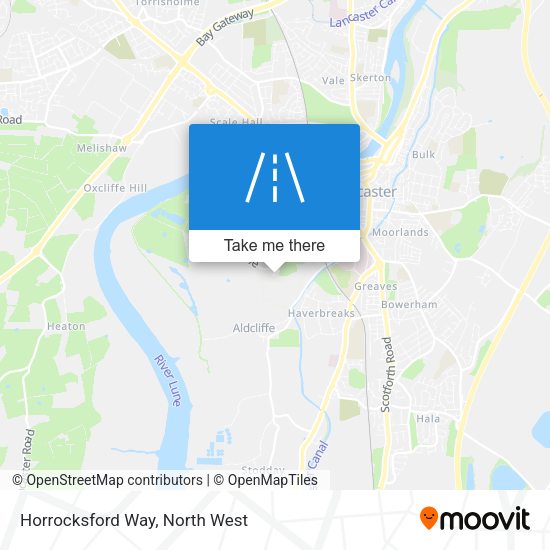 Horrocksford Way map