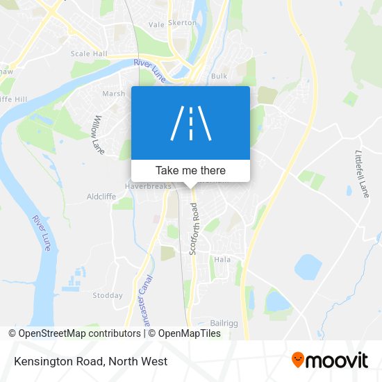 Kensington Road map