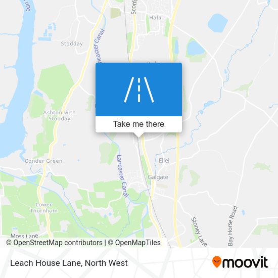 Leach House Lane map
