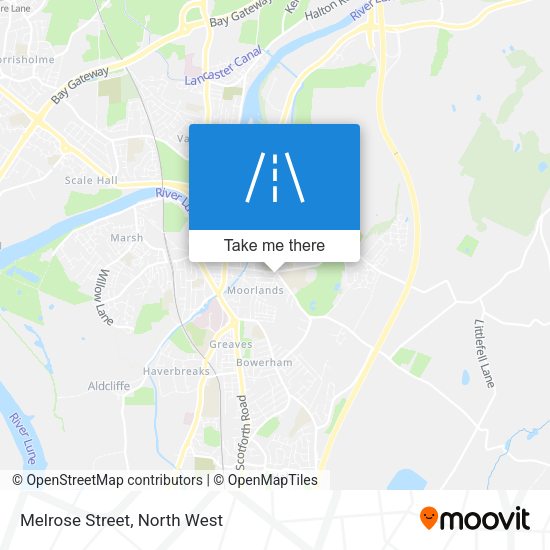 Melrose Street map