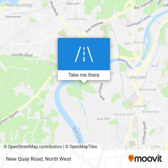 New Quay Road map