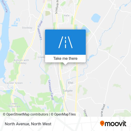 North Avenue map