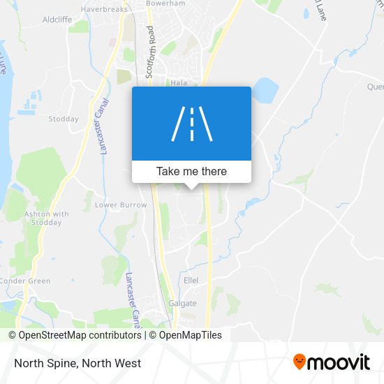 North Spine map