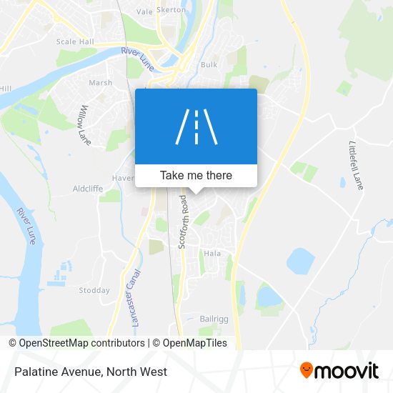 Palatine Avenue map