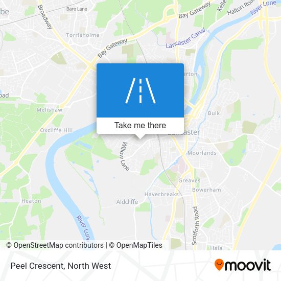 Peel Crescent map
