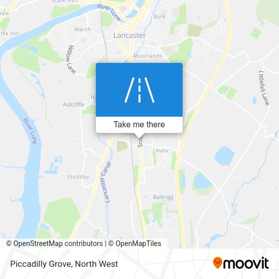 Piccadilly Grove map