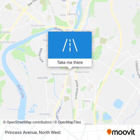 Princess Avenue map