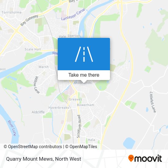 Quarry Mount Mews map