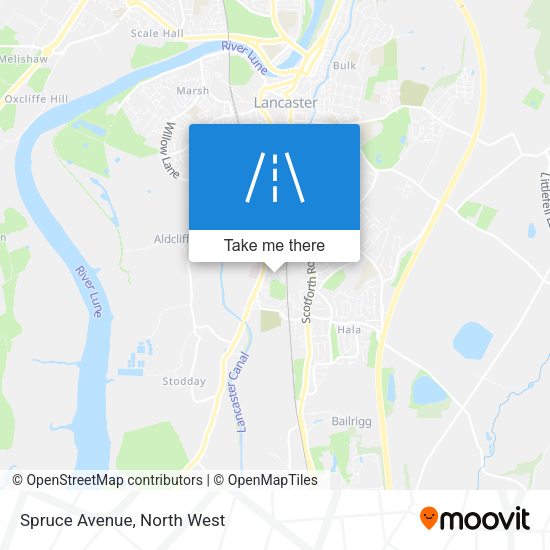 Spruce Avenue map