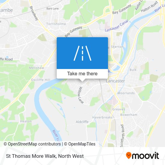 St Thomas More Walk map