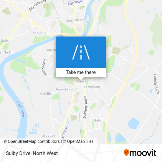 Sulby Drive map